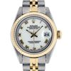 Image 1 : Rolex Ladies Quickset 2T 18K & Steel White Roman Dial Jubilee Band Datejust Wris