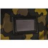 Image 6 : Prada Green Yellow Multicolor Printed Camo Tessuto Nylon Double Pocket Buckle La