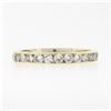 Image 4 : Classic 14k Gold 1.0 ctw 23 Channel Set Round Diamond Stackable Wedding Band Rin