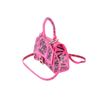 Image 3 : Balenciaga Pink Graffiti Printed Calfksin Leather Hourglass XS Top Handle Should
