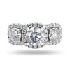 Image 1 : 2.11 ctw CENTER Diamond 18K White Gold Ring (5.14 ctw Diamonds)