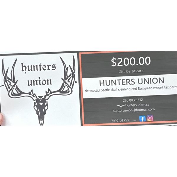 Hunter Union Gift Card