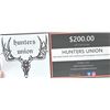 Image 1 : Hunter Union Gift Card
