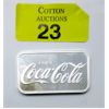 Image 1 : 1 Oz .999 Silver Coca-Cola 2-Sided Bar 