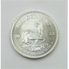 Image 2 : 1 Oz .999 Silver 2022 South African Krugerrand Coin 