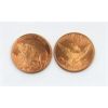 Image 2 : 10 x 1 Oz .999 Fine Copper Grizzly Bear Art Rounds