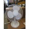 Image 1 : 2 New White 16" Oscillating Table Fans - 3 Speeds