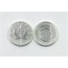 Image 2 : 5 x 1 Oz .9999 Silver 2012 Canada Maple Leaf Coins  