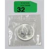 Image 1 : 1 Oz .9999 Silver 1989 Maple Leaf Coin 