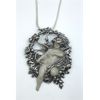 Image 2 : Sterling Silver Pendant Brooch & 36"  Necklace