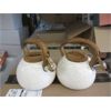 Image 1 : 2 New 3 Litre Stove Top Kettles - Beige Speckle