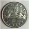 Image 1 : 1953 Queen Elizabeth II Canadian Silver Dollar SS SWL UNC