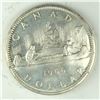 Image 1 : 1966 Queen Elizabeth II Canadian Silver Dollar UNC