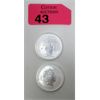 Image 1 : 2 x 1/2 Oz .9999 Silver 2015 Battle of the Coral Sea Coin 