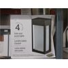 Image 1 : Set of 4 Solar Post Accent Lights - Black Finish