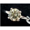 Image 2 : 14K WHITE GOLD DIAMOND (1.08CT)  RING (SIZE 6)