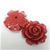 Image 2 : 2PCS  POLY CORAL FLOWER FOR EARRING