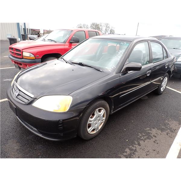2001 Honda Civic RUNS WITH MECHANICAL PROBLEMS Speeds Auto Auctions