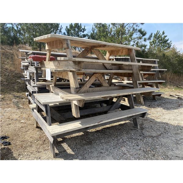 (3) 8' PICNIC TABLES