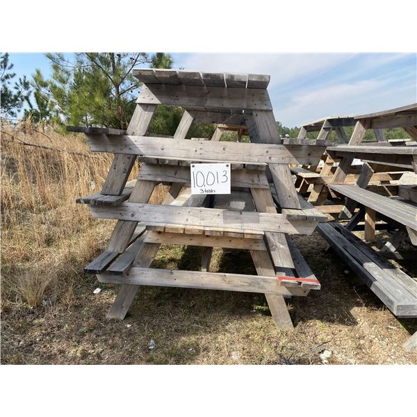 (3) 8' PICNIC TABLES