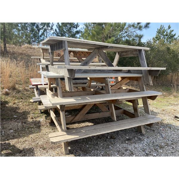 (3) 8' PICNIC TABLES