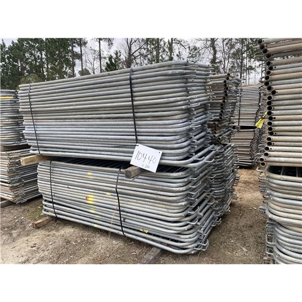 (200) BARRICADE FENCE PANELS