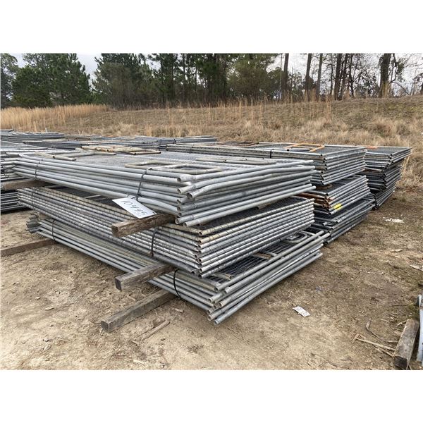 (90) CHAIN LINK FENCE PANELS