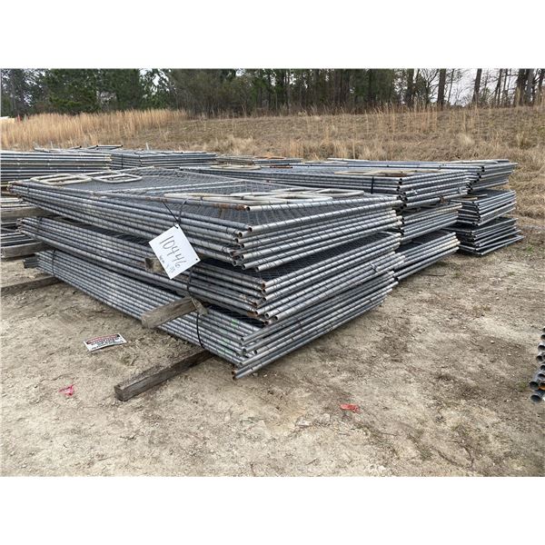 (90) CHAIN LINK FENCE PANELS