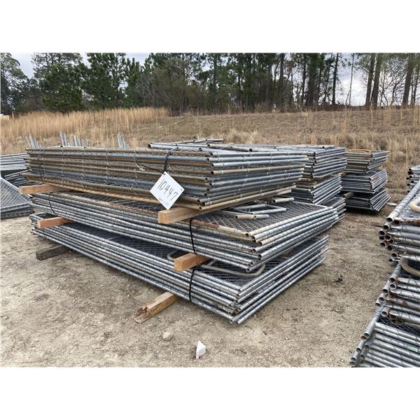 (90) CHAIN LINK FENCE PANELS