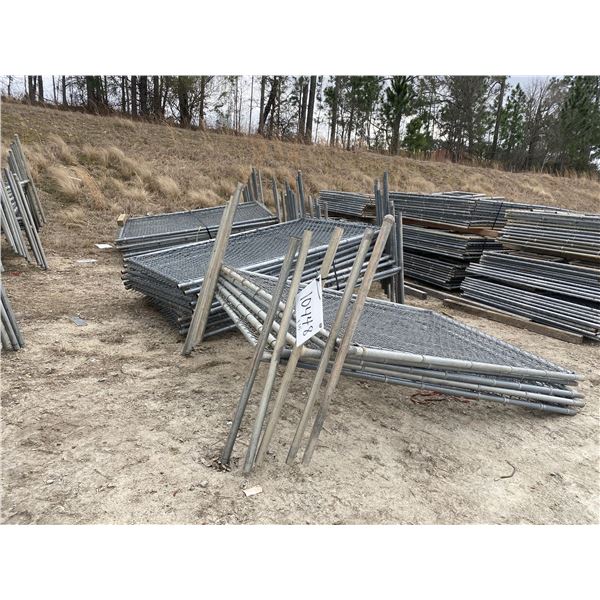 (15) SHORT CHAIN LINK FENCE PANELS