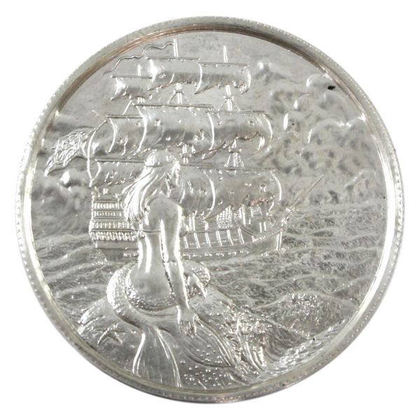 2oz The Privateer Series - The Siren .999 Fine Silver Coin (Tax Exempt)