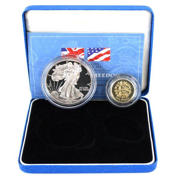 Royal Mint Silver 1997 Symbols Of Freedom Silver Proof Set w/ COA. 