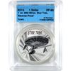 Image 1 : Tuvalu Silver 2016 $1 Star Trek-Enterprise, Reverse Proof CCCS PF68 (Tax Exempt)