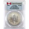 Image 1 : Canada Silver 2015 $5 SML ANA Chicago Privy  PCGS PR69 *First Edition Release* (Tax Exempt)