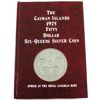 Image 3 : Cayman Islands 1975 $50 Six Queens Sterling Silver Proof Coin in Booklet w/ COA and Original Box. 
