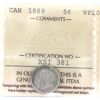 Image 1 : 5-cent 1889 ICCS VF20 