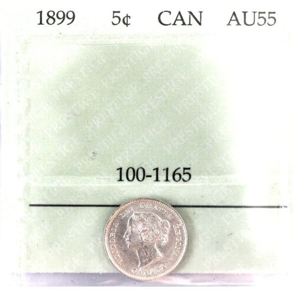 5-cent 1899 Prestige AU55