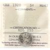 Image 1 : 5-cent 1920 ICCS MS63