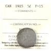 Image 1 : 5-cent 1925 ICCS F15 