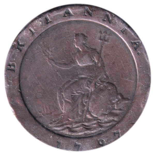 Great Britain 1797 2 Pence VF (Bumps)