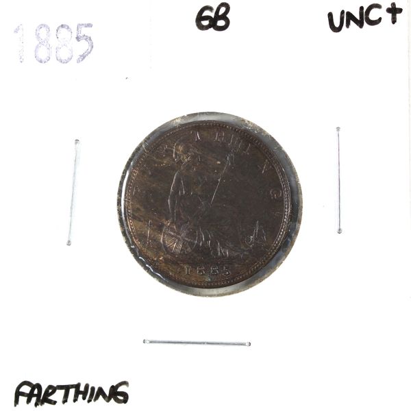 Great Britain 1885 Victoria Farthing UNC+