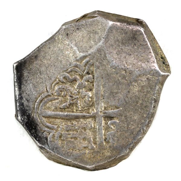 Spain Silver 1621-1665 Felipe IV AR 8 Reales Seville, DM Cob Type Stephen Album Rare Coins VF, KM-39