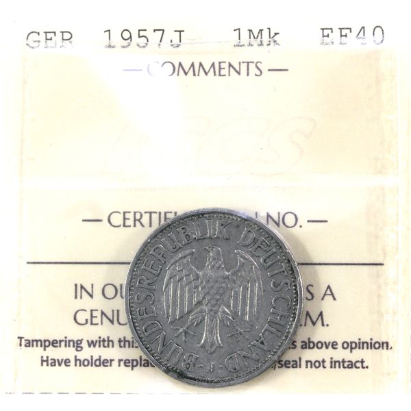 Germany 1957J Mark ICCS EF40 