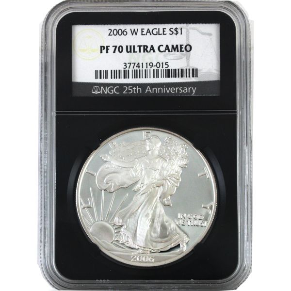 USA Silver 2006 $1 Silver Eagle NGC PF70 Ultra Cameo (Tax Exempt)