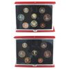 Image 1 : Great Britain 1985 & 1986 Proof Coin Collections. 2pcs.