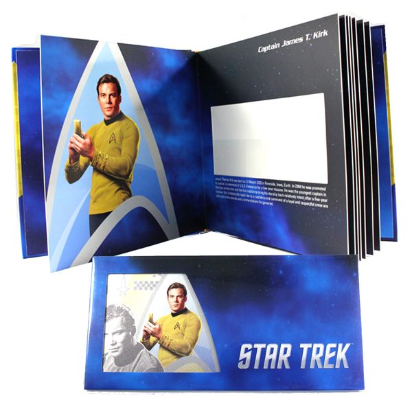 Niue 2018 $1 Star Trek Collector Album w/ Captain Kirk 5 Gram Fine Silver Foil Note (Tax Exempt)
