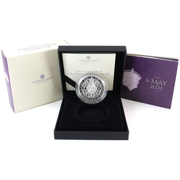 United Kingdom 2023 2 Pounds 1oz Coronation of His Majesty King Charles III Fine Silver Proof Coin