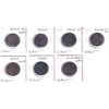 Image 1 : Ireland Half Penny 1741-1823 Bulk Collection in 8-Pocket Sheet. 7pcs.
