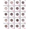 Image 1 : 25-cent 1872-1930 Bulk Collection in 20-Pocket Sheet AG to VF. 20pcs. 