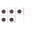 Image 1 : 1-cent 1859-1891 Bulk Collection in 8-Pocket Sheet. 5pcs